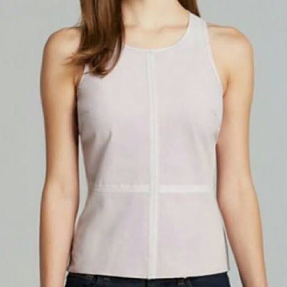 Bailey 44 Tops - BAILEY 44 Orchid Lilac Lavender Leather Kelly Tank Top Suede XS $198